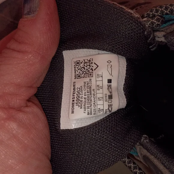 Merrell Gray and Teal Women's Shoes - Picture 5 of 5